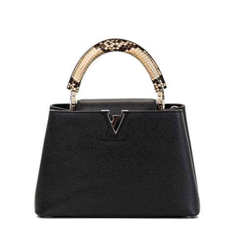 lv capucine snake handle|capucines leather handbags.